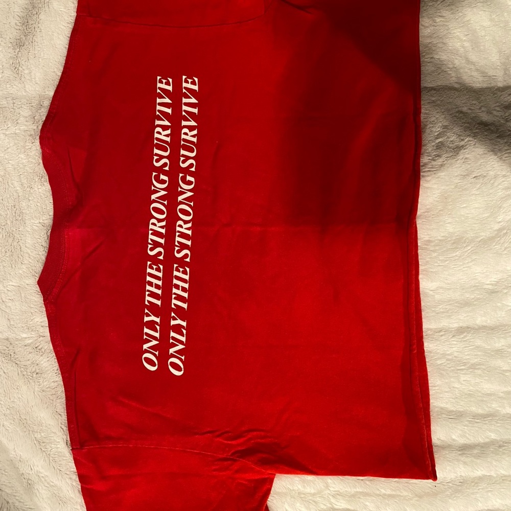 Red Cropped Tee - Picture 2 of 2
